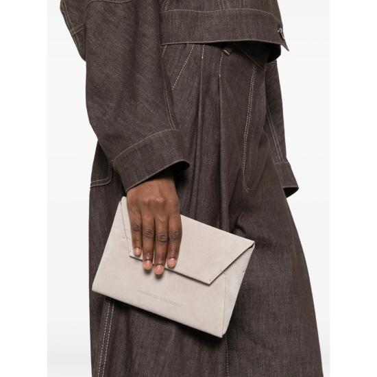 26SS 브루넬로 쿠치넬리 모닐레 장식 BC Duo 파우치 MWDLD2722 C8823 GREY - BRUNELLO CUCINELLI