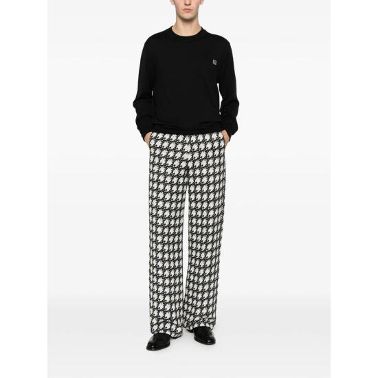 26SS 발망 스웨터 GH1KD000 KJ53 EQU BLACK - BALMAIN