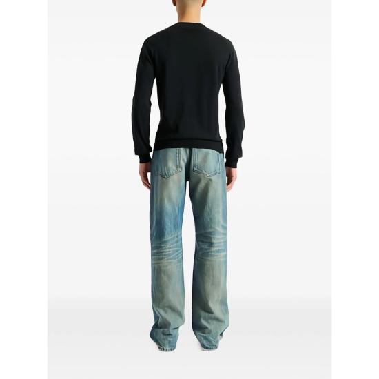 26SS 발망 스웨터 GH1KD000 KJ53 EQU BLACK - BALMAIN