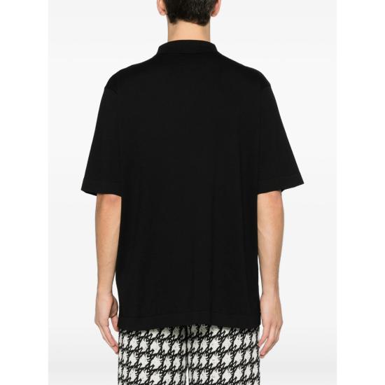 26SS 발망 폴로 티셔츠 GH1GB044 KJ53 EQU BLACK - BALMAIN