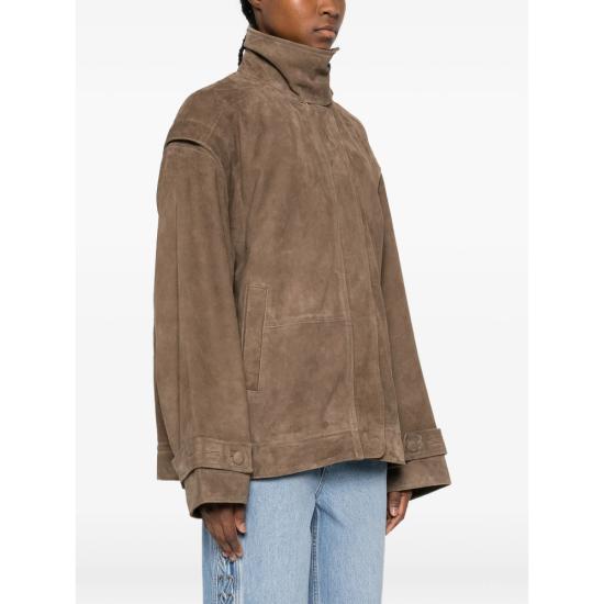 26SS 로테이트 가죽 자켓 1160521683 OVERSIZE L 1683 BROWN - ROTATE