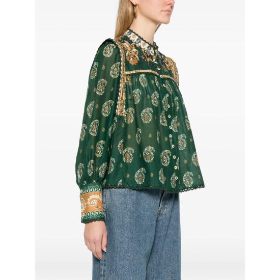 26SS 팜 리오 블라우스 351137 26009 GREEN ORANGE - FARM RIO