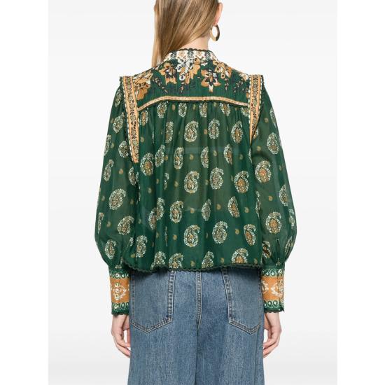 26SS 팜 리오 블라우스 351137 26009 GREEN ORANGE - FARM RIO