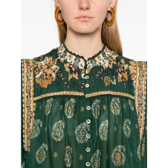 26SS 팜 리오 블라우스 351137 26009 GREEN ORANGE - FARM RIO