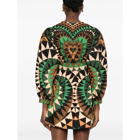 26SS 팜 리오 블라우스 351132 26059 BLACK GREEN - FARM RIO