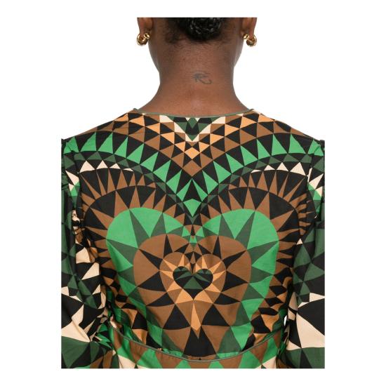 26SS 팜 리오 블라우스 351132 26059 BLACK GREEN - FARM RIO