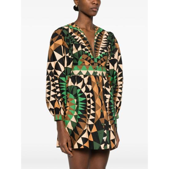 26SS 팜 리오 블라우스 351132 26059 BLACK GREEN - FARM RIO