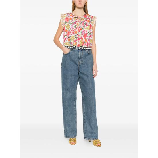 26SS 팜 리오 민소매 티셔츠 344796 26012 WHITE PINK - FARM RIO