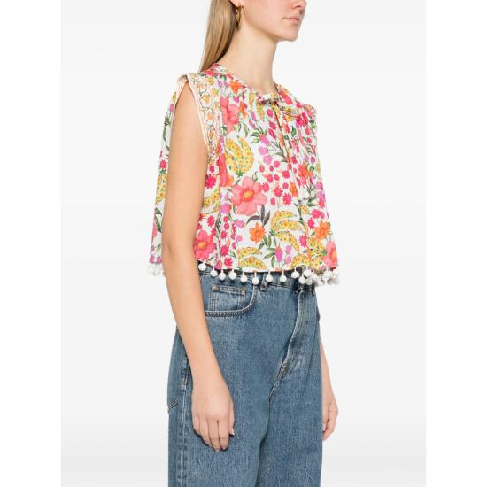 26SS 팜 리오 민소매 티셔츠 344796 26012 WHITE PINK - FARM RIO