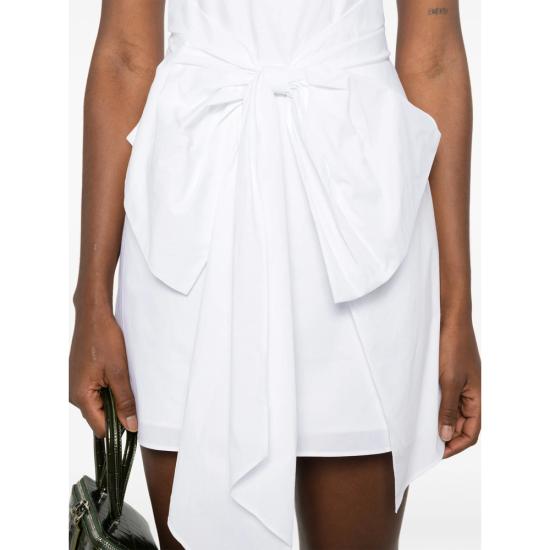 26SS 로테이트 숏 원피스 115302400 SLEEVES DR 400 WHITE - ROTATE