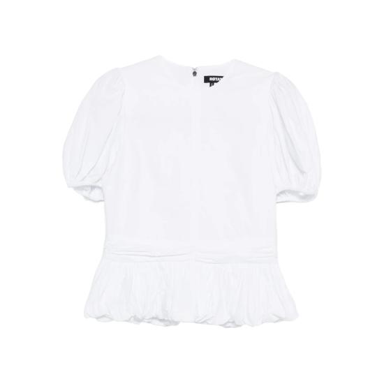 26SS 로테이트 블라우스 115161400 TOP W PUFF 400 WHITE