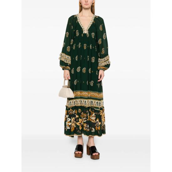 26SS 팜 리오 롱 원피스 351135 26009 GREEN - FARM RIO