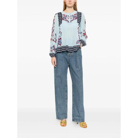 26SS 팜 리오 블라우스 344584 26072 BLUE BLACK - FARM RIO