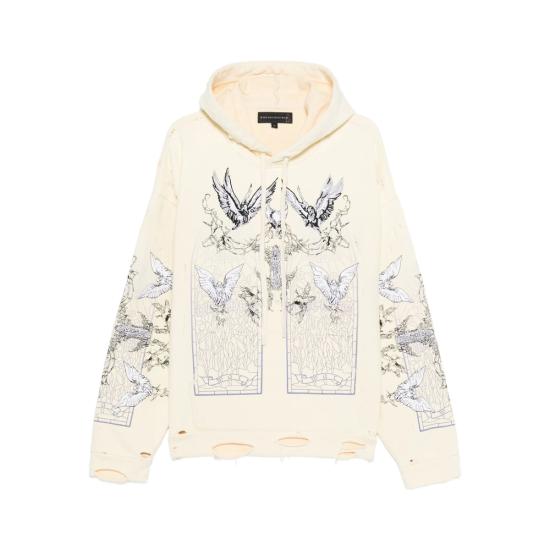 25FW 후 디싸이즈 워 후드 티셔츠 ASCENSION HOOD CLOUD YELLOW