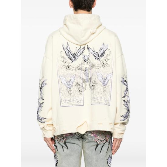 25FW 후 디싸이즈 워 후드 티셔츠 ASCENSION HOOD CLOUD YELLOW - WHO DECIDES WAR