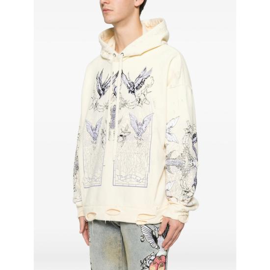 25FW 후 디싸이즈 워 후드 티셔츠 ASCENSION HOOD CLOUD YELLOW - WHO DECIDES WAR