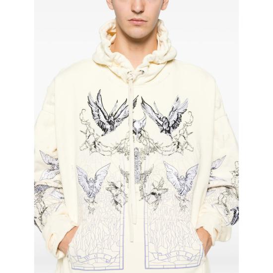 25FW 후 디싸이즈 워 후드 티셔츠 ASCENSION HOOD CLOUD YELLOW - WHO DECIDES WAR