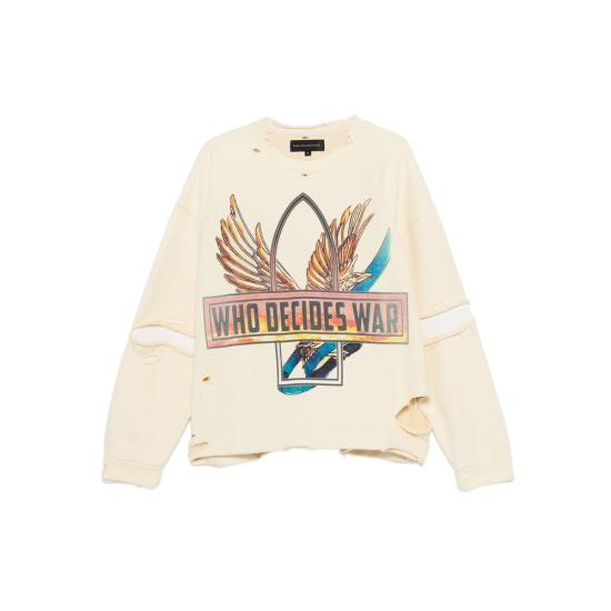 25FW 후 디싸이즈 워 스웨터 RIBBON TOUR PU CREAM YELLOW