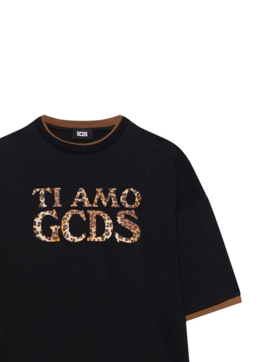 25FW 지씨디에스 반팔 티셔츠 B2XW2325JF1 99 Black - GCDS