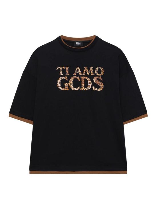 25FW 지씨디에스 반팔 티셔츠 B2XW2325JF1 99 Black