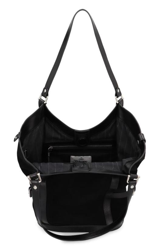 25FW 비비안웨스트우드 토트백 46010009WL007E N401 Black - VIVIENNE WESTWOOD