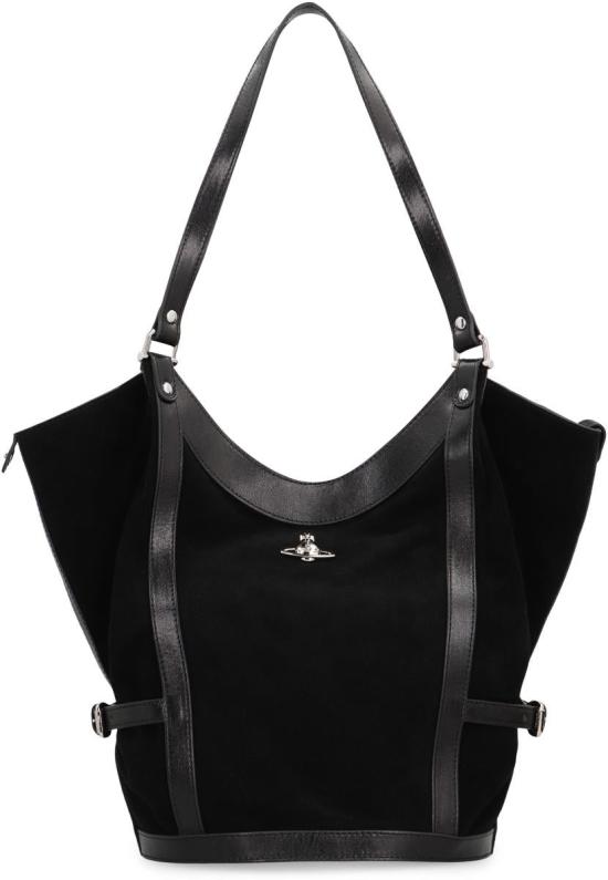 25FW 비비안웨스트우드 토트백 46010009WL007E N401 Black - VIVIENNE WESTWOOD