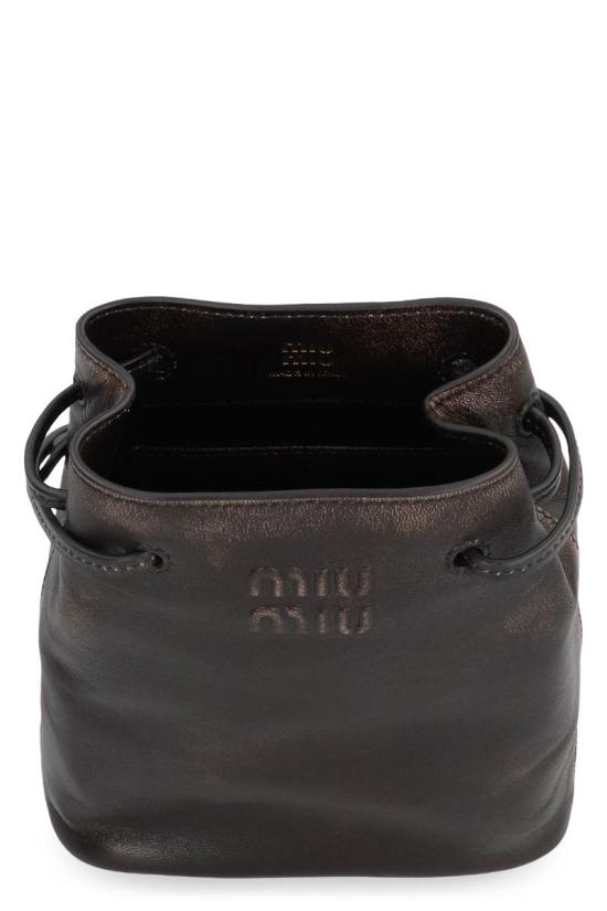 25FW 미우미우 클러치/파우치 5NF460AF6P F0201 BROWN - MIU MIU