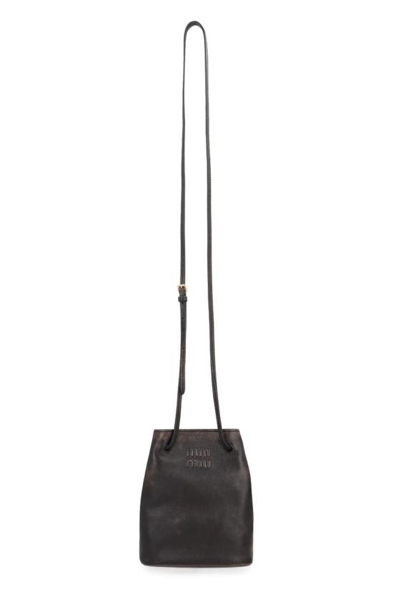 25FW 미우미우 클러치/파우치 5NF460AF6P F0201 BROWN - MIU MIU