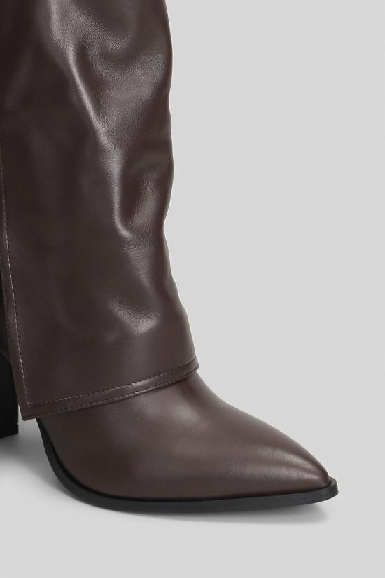 25FW 지젤 모아레 부츠 432036 DUCIE Brown - GISEL MOIRE