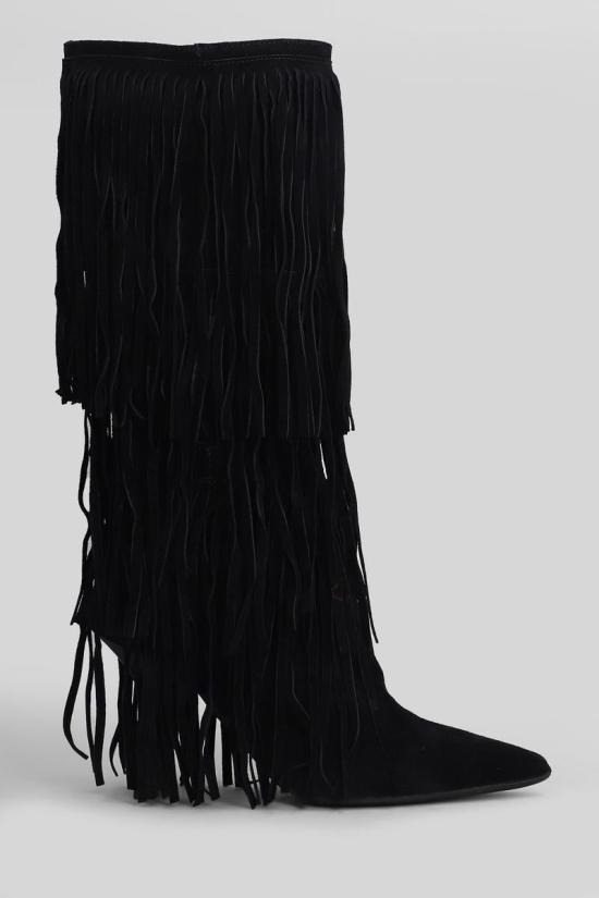 25FW 지젤 모아레 부츠 430983 GEORGE Black