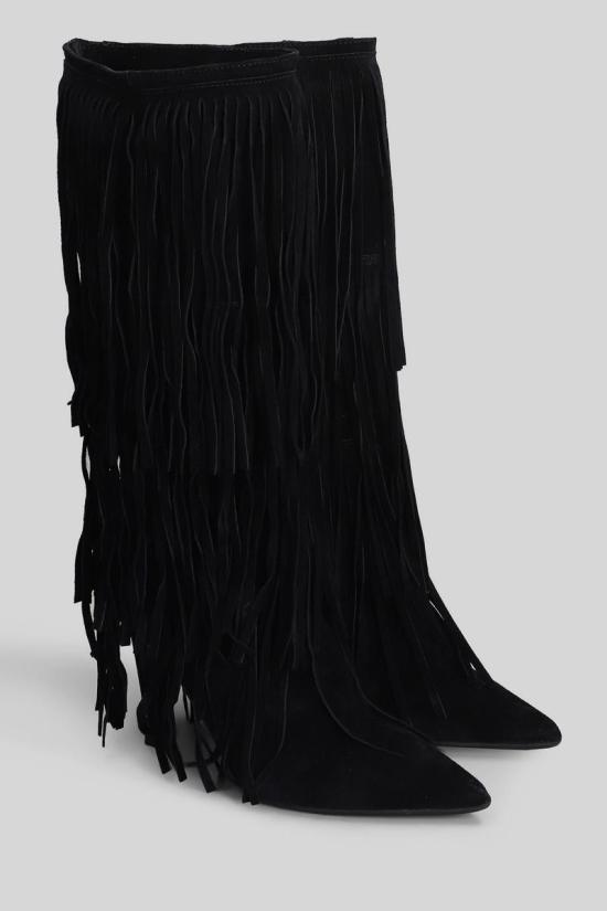 25FW 지젤 모아레 부츠 430983 GEORGE Black - GISEL MOIRE