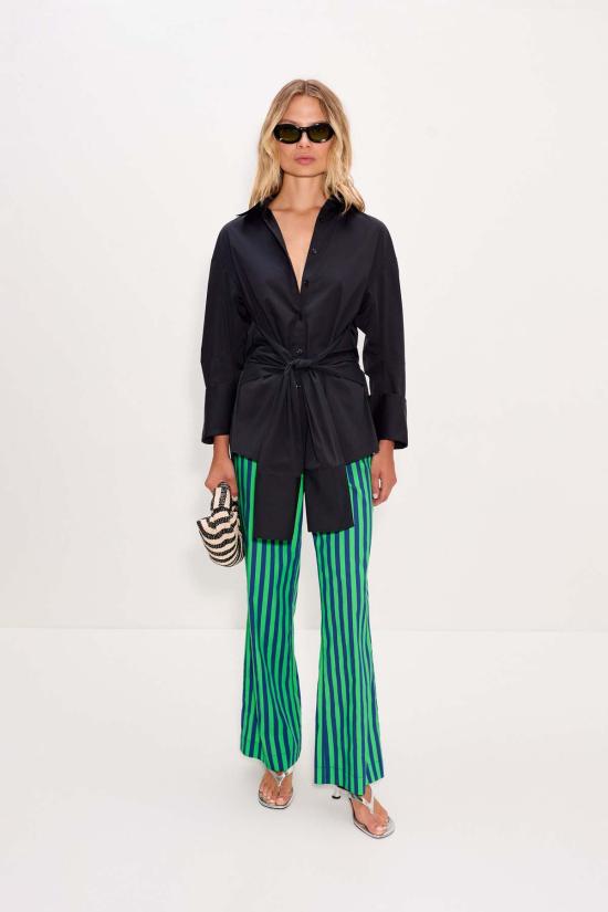  사이먼밀러 팔라초 팬츠 사이먼 밀러 피아 팝린  네이비/그래스 그린 - SIMONMILLER