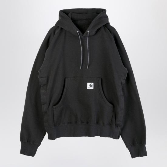 25FW 사카이 X 칼하트 WIP 후드 티셔츠 25 00993SCO Black