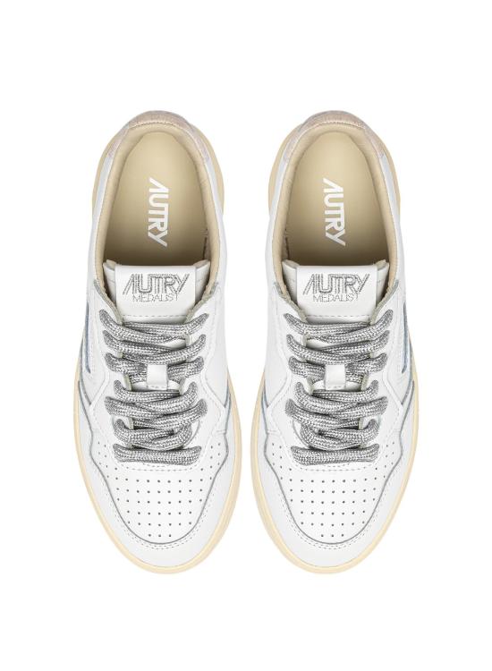26SS 오트리 메달리스트 로우 스니커즈 AULWSW02 WHT SILV - AUTRY