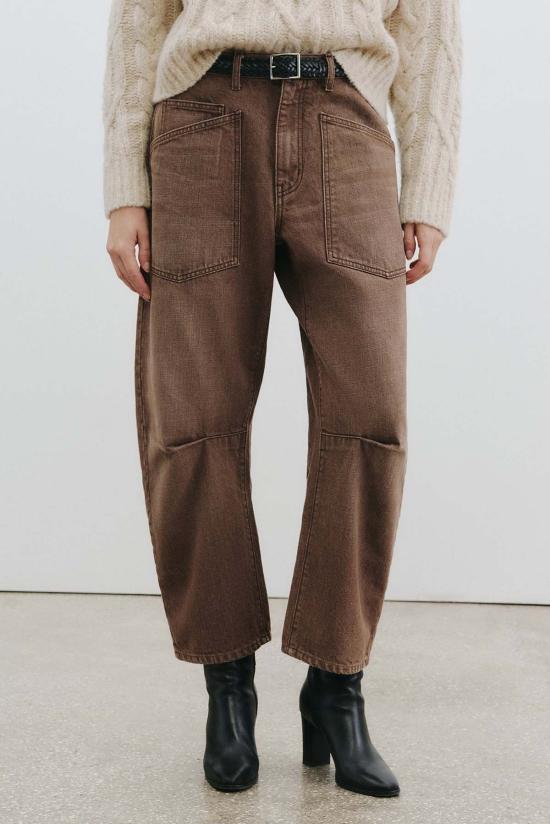  닐리로탄 데님 팬츠 Nili Lotan Shon Jean 빈티지 브라운