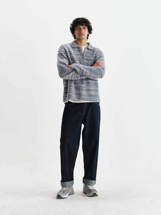  왁스 런던 폴로 티셔츠 알파 지퍼 폴로 - WAX LONDON