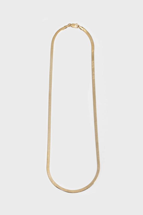  로렌 스튜어트 목걸이/팬던트 헤링본 네크리스 메탈릭