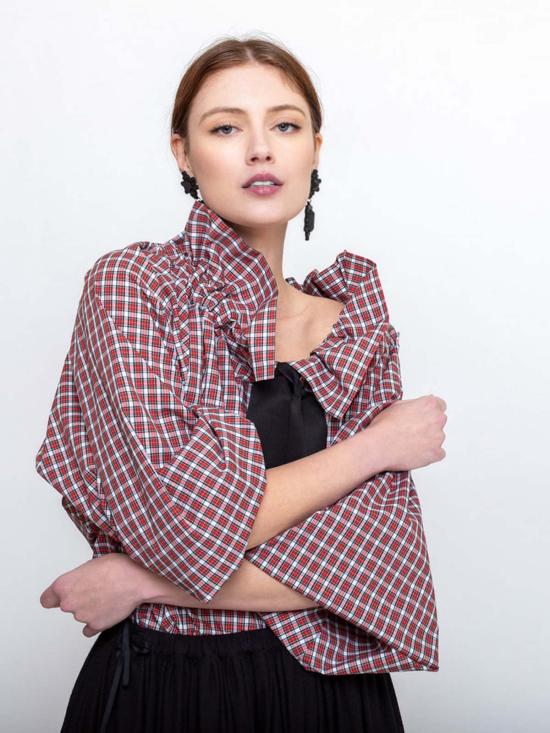  아쿠아리우스 칵테일 블라우스 아름다운 메스 탑 - AQUARIUS COCKTAIL