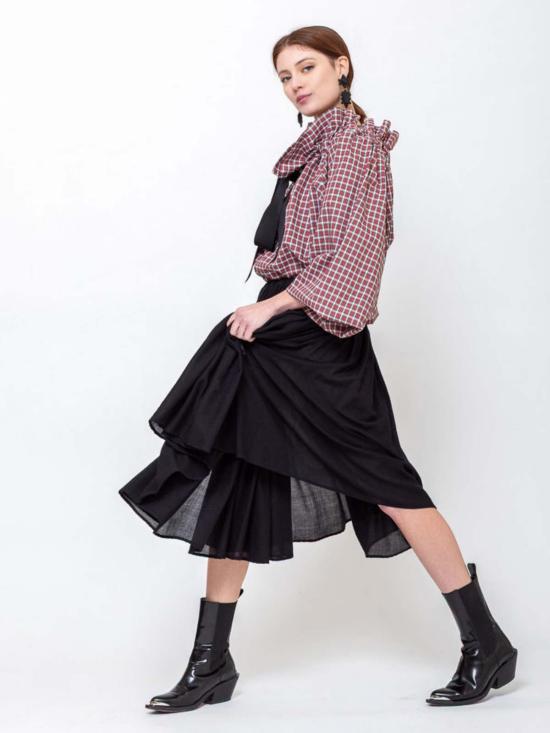  아쿠아리우스 칵테일 블라우스 아름다운 메스 탑 - AQUARIUS COCKTAIL