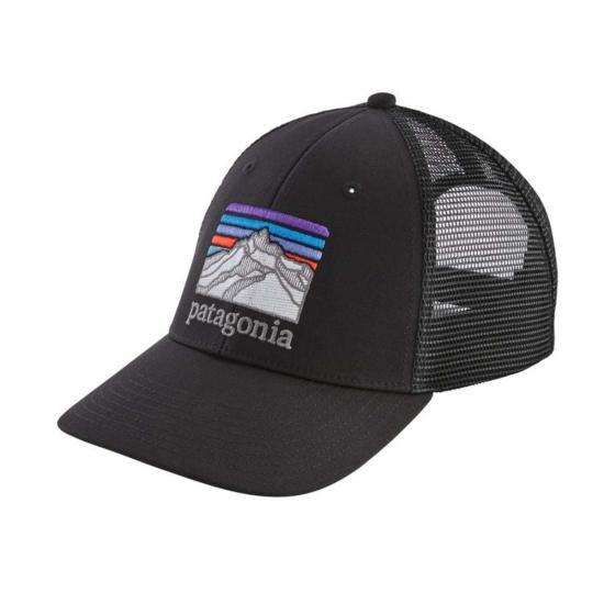  파타고니아 볼캡 Patagonia Line 로고 Ridge Lo Pro Trucker Hat 블랙