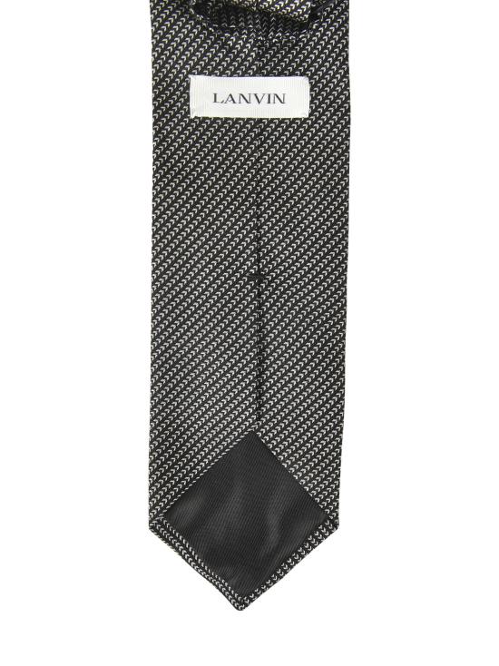 25FW 랑방 넥타이 AMSACCV21SMCH25 10 Black - LANVIN