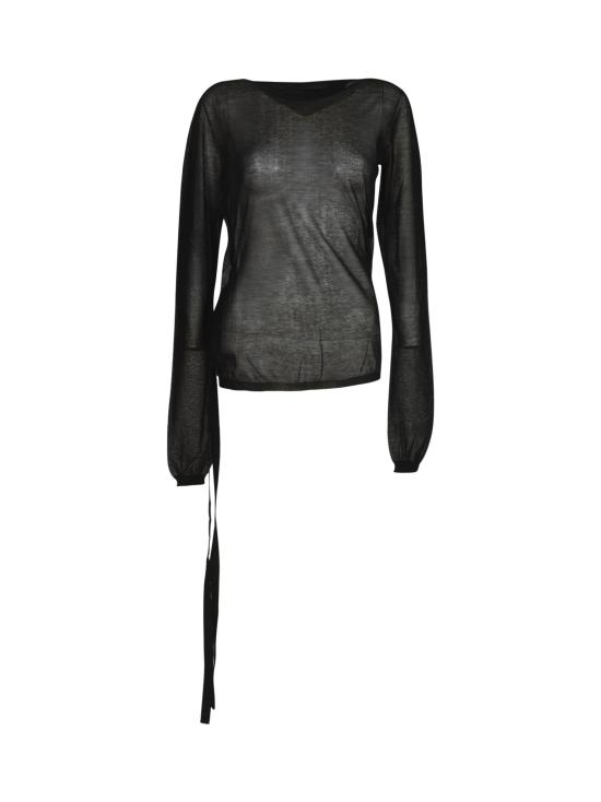 26SS 앤 드뮐미스터 반팔 티셔츠 B0011371 KN008 099 Black