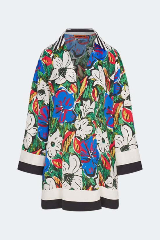  사이먼밀러 숏 원피스 사이먼 밀러 디아즈 미니 드레스 트로피컬 플로럴 프린트 콤보