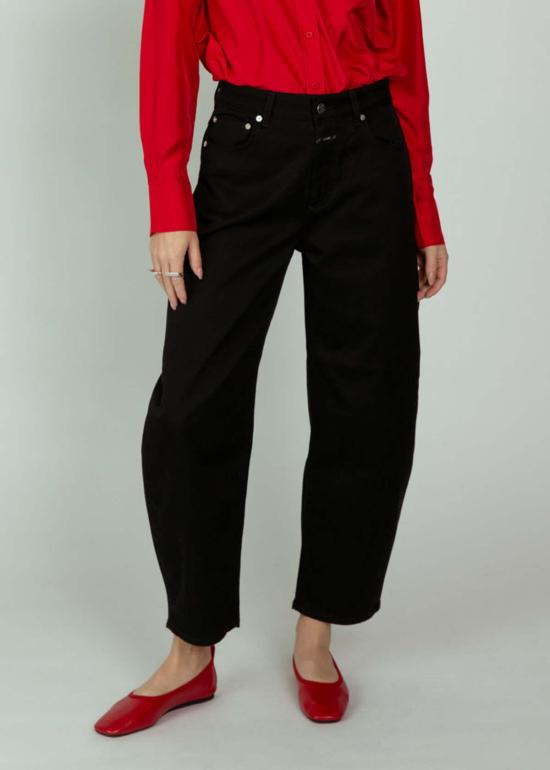  클로즈드 데님 팬츠 닫힌 재지 배럴 진 블랙 - CLOSED