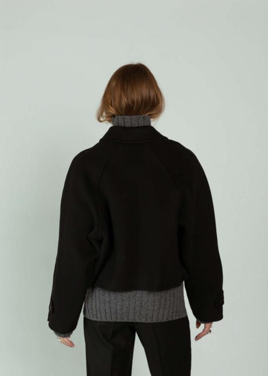  클로즈드 트렌치 코트 크롭 트렌치 코스믹 블랙 - CLOSED