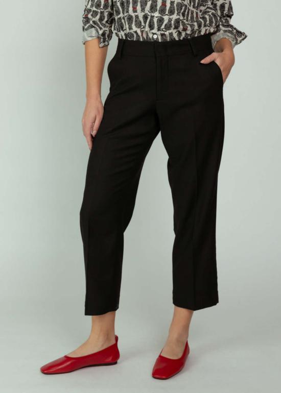  클로즈드 크롭 팬츠 세란돈 팬츠 블랙 - CLOSED