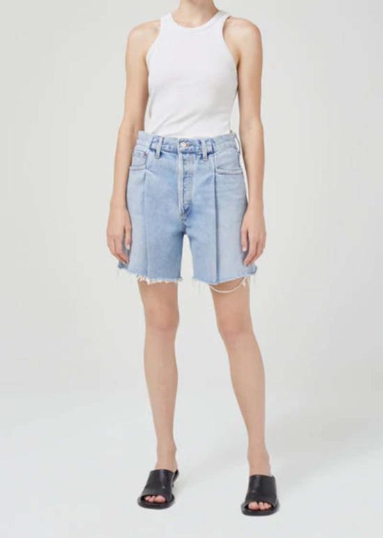  에이골디 숏팬츠 아골드 폴드 웨이스트밴드 반바지 - AGOLDE