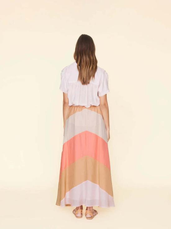  시레나 롱 스커트 아멜리아 스커트 블러쉬 톤 - XIRENA
