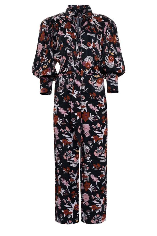  캐롤리나 케이 점프수트 캐롤라이나 K 엘리스  더스티 플로럴 블랙