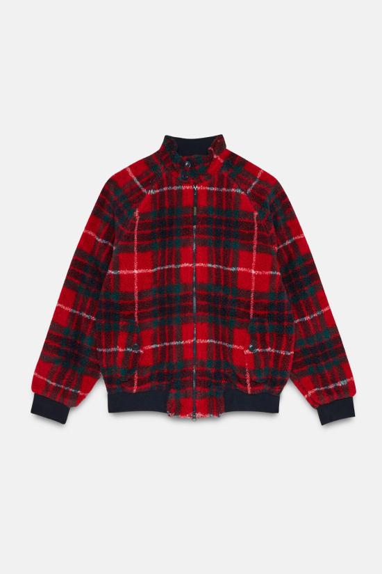  바라쿠타 봄버 자켓 BRFEL0034UT2733558 TARTAN RED DOM